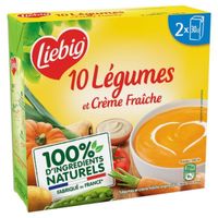 LIEBIG - Velouté 10 Légumes À La Crème Fraiche 2X30Cl - Lot De 4