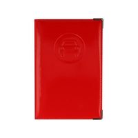 Porte-papiers voiture couleur motif rouge - France - PVC – PAPIERS FRANCAIS - Etui carte grise - Permis de conduire