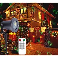 Projecteur LED de Noël,D'effet de Lumière avecTélécommande,Lampe de Projecteur Étanche pour Décoration de Noël