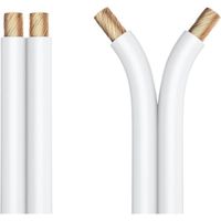 Câble d'enceinte 2 x 4,0mm² 99,9% OFC cuivre massif 0,10 mm Câble de haut-parleur Hifi,10m,blanc