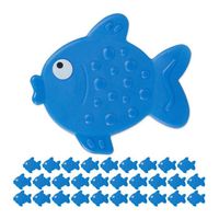 Stickers salle de bain lot de 30 poissons - RELAXDAYS - Lettres adhésives pour réduire le risque de glisser