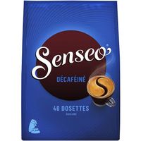 Senseo Décaféiné, Nouveaux Design, Lot de 10, 10 x 16 Dosettes de Café