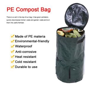 Hbaebdoo Sac de Compost Organique Sacs de Jardin pour La Maison Sacs de Jardin Extra-RéUtilisables et RéSistants Sac de Compost pour DéChets de Jardin 35 X 60 Cm 