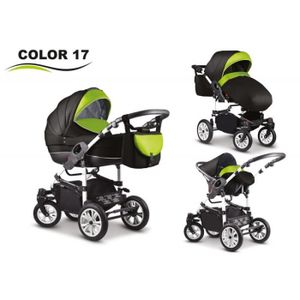 poussette trio verte