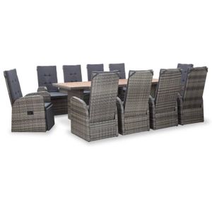 Kajang 10 Salon En Teck Massif 12 Pers 10 C Achat Vente Ensemble Table Et Chaise De Jardin Kajang 10 Salon En Teck M Cdiscount