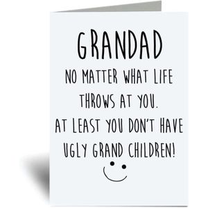 CARTE CORRESPONDANCE 60 Second Makeover Grandad Ugly Grand Enfants Cart