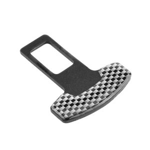 Boucle de ceinture de sécurité en fibre de carbone pour siège de voiture  anti bip alarme