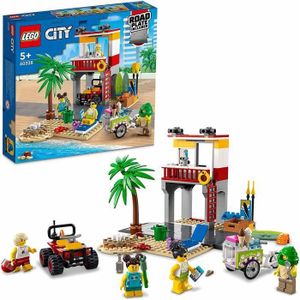 ASSEMBLAGE CONSTRUCTION LEGO 60328 City Le Poste De Secours sur La Plage, 