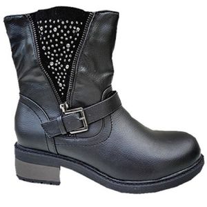 bottes style motard femme pas cher