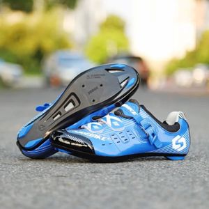 CHAUSSURES DE VÉLO Chaussures de vélo de route pour homme - Sidebike - Respirantes - Bleu
