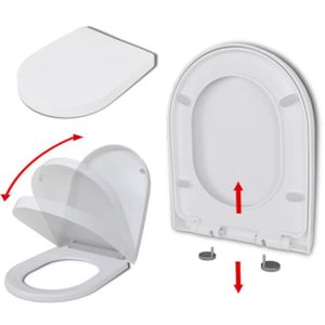Abattant WC Couvercle Toilette TYPE CARRE My23267 Mo15617 - Cdiscount  Bricolage
