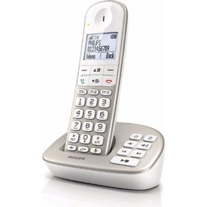 Téléphone fixe Téléphone sans fil Philips XL495 - écran et touche