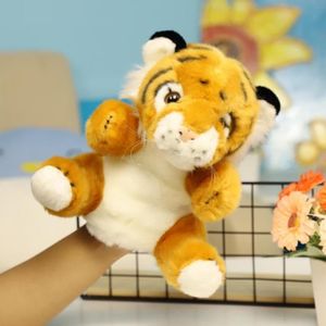 THÉÂTRE - MARIONNETTE Vvikizy Marionnette Tigre Marionnette à main en forme de tigre, animal en peluche de la jungle, jouet réaliste jeux activite blanc