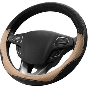 antidérapant et inodore Doux Automix Housse de volant en cuir Taille universelle 38–40 cm noir et gris clair
