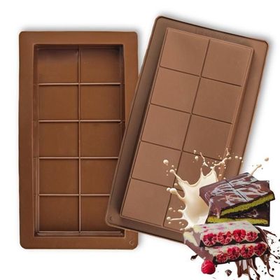 Moule Silicone Tablette Chocolat Dubai ATEWEITA - 6 Cavités Profondes, Anti-Adhésif Sans BPA, Parfait Pour Chocolats Gourmands