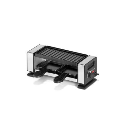 LITTLE BALANCE 8614 Raclette 2 Meuuh...!, Raclette voor 1/2 personen, afneembare grill, 2 spatels 2 planken, antiaanbaklaag, 1 of 2 personen, 320 W, wit