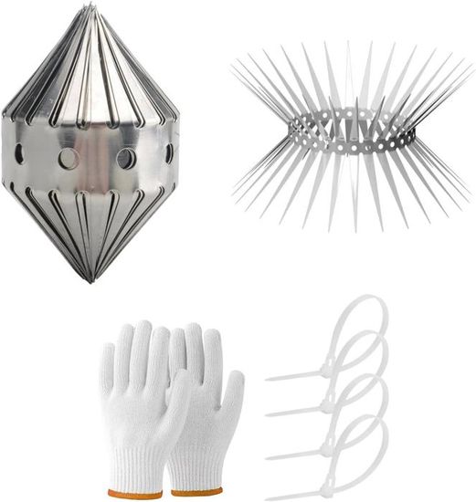 Pic Anti-chats 300cm Acier Inoxydable - Protection Gouttières, Toits Et Arbres Contre Fouines Et Ratons
