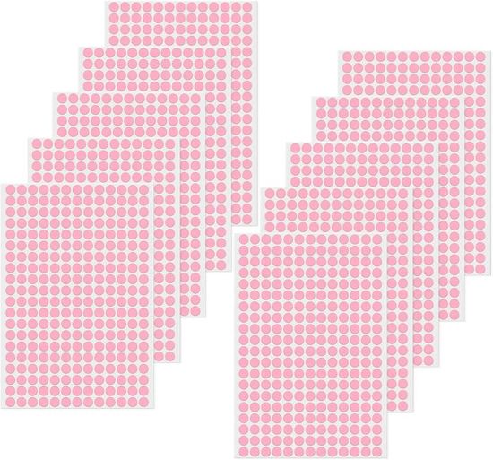 6528 Pastilles Adhésives Multicolores – Autocollants Ronds De 6 Mm Pour Organisation Bureau, école, Calendrier