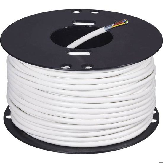 Câble De Raccordement AS Schwabe 2x0.75mm² – Blanc, 1 Pièce, Référence 30050, 4011160300509