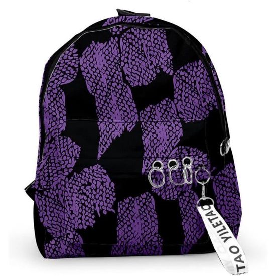 Sac à Dos Leaper Motif Floral - Polyester Résistant à L'eau, 30x40x16.5 Cm, Poche Ordinateur 14 Pouces, Réglable