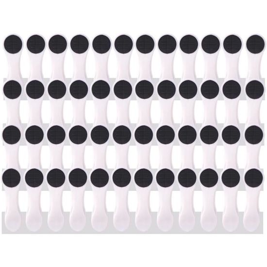 BellaCott Lot De 48 Pinces à Linge + Sac De Rangement – Rouge/Gris – Ressorts Inox, Mâchoires Silicone Doux – Résistantes UV