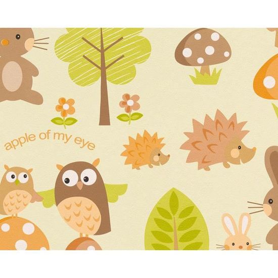 A.S Cr/éation Papier peint Boys /& Girls 5 orange 10,05 m x 0,53 m 758828