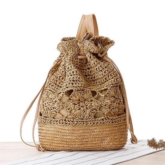 Sac de plage online paille pas cher