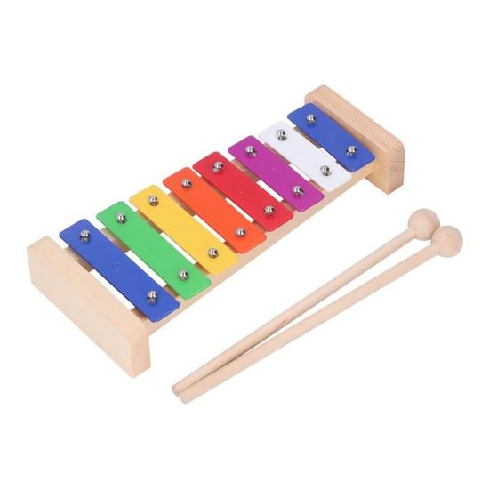 Jouet xylophone pour enfants : instrument de musique xylophone en bois