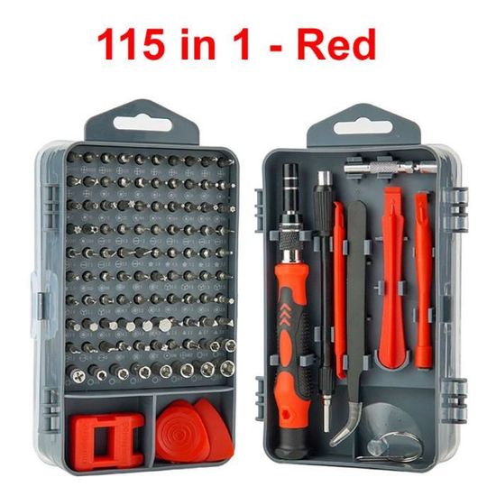 Kit Tournevis de Précision 33 en 1, Mini Outils de Réparation Pour Lunettes, Téléphone, Informatique, Tablette, Montre, Caméra, Bijou, Jouets