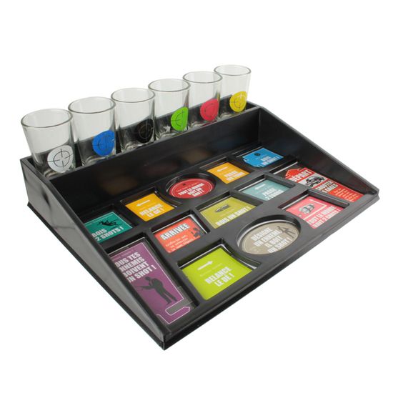 JEU D ALCOOL SHOOTER A GAGS 6 VERRES + PLATEAU DRINKING GAME AMBIANCE FETE Cdiscount Jeux Jouets