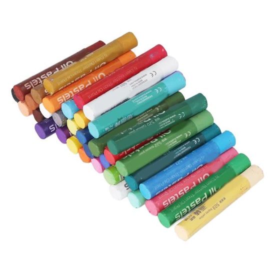 Pastels à L'Huile Artecho 72 Couleurs - Couleurs Vives Résistantes, Mélange Facile - Pour Artistes Et Débutants