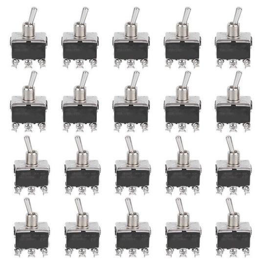 Lot De 10 Mini Interrupteurs à Bascule SPDT MTS102 - Pour Bricolage électronique Et Réparations