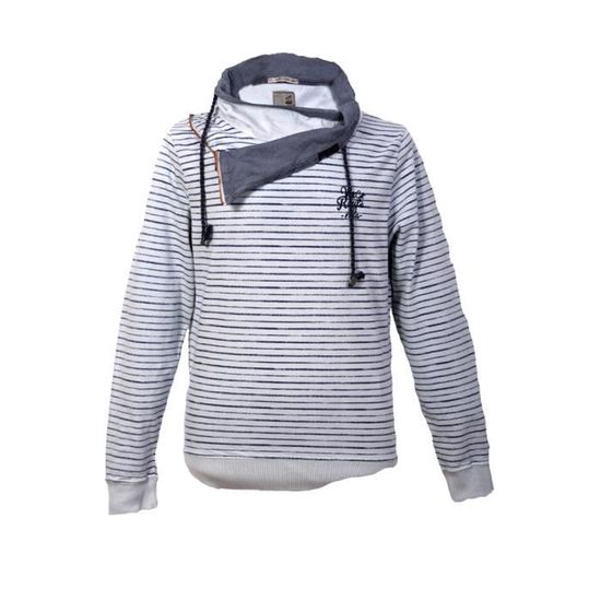 Sweat discount rayé homme
