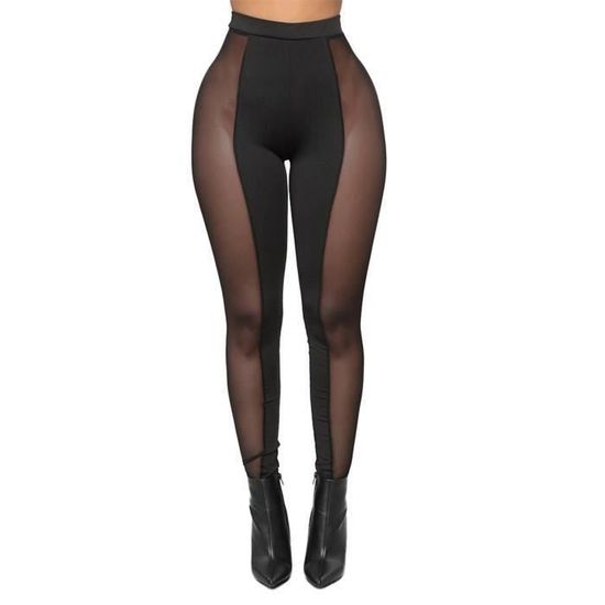 Legging sport noir transparent hot sale