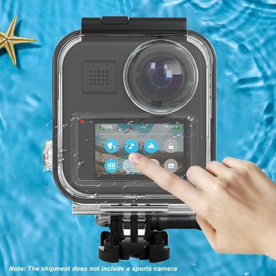 Caisson étanche Étui de protection de plongée pour GoPro Max 360 coque de boîtier étanche pour