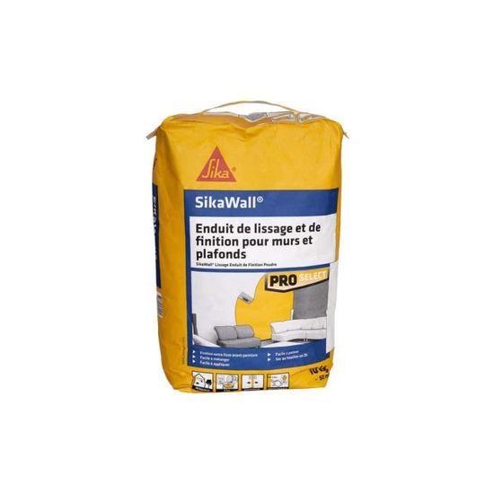 Enduit tout en 1 pâte garnissage et finition blanc Sikawall 425g Sika | Tout Brico