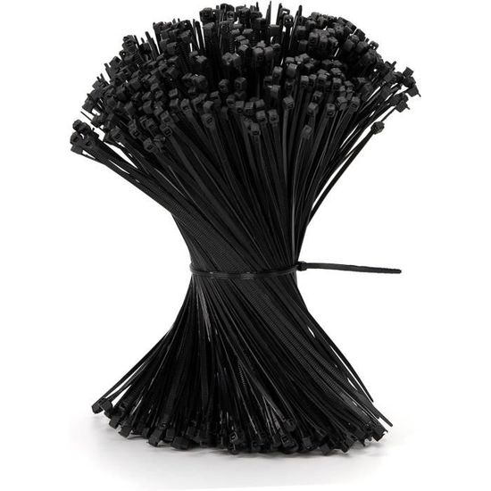 200 Attaches-câbles En Nylon Autobloquantes - Pour Auto, Bricolage, Rangement | Résistantes UV Et Vibrations - 9