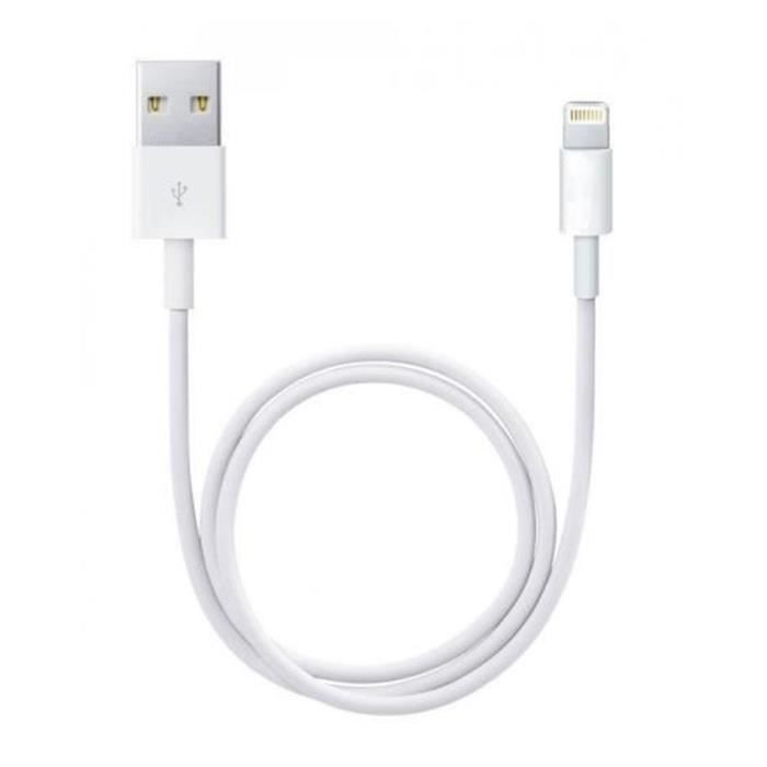 Câbles USB - Yuan Yuan - Compatible iPad 10.2 (2020) A2428/A2429/A2430/A2270 - Lot 2 - 1 m - Blanc