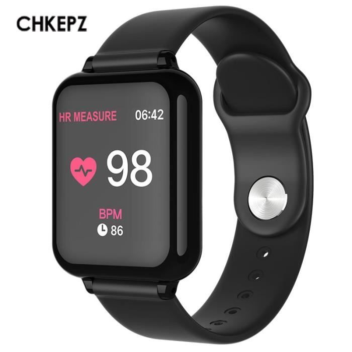 2019 nouveau B57 montre cardiaque pression artérielle Sport smartwatch femmes pour ios Android Xiaomi Huawei - Type Noir-no box