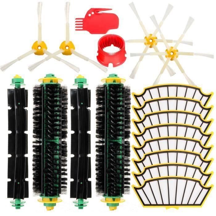 Kit Filtres Soies Beater 2 Brosse à Poils Nettoyage Pour iRobot Roomba 500 Serie