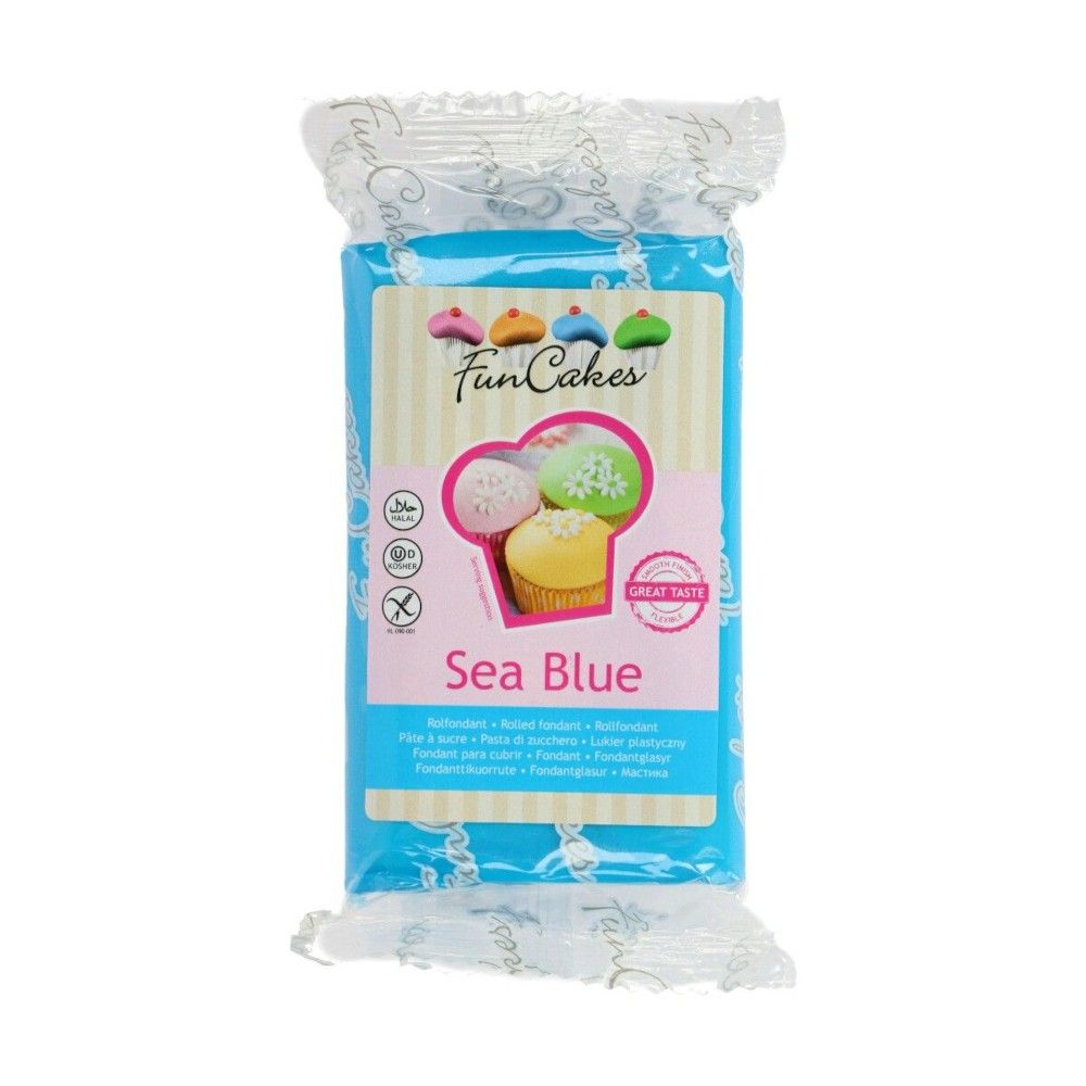Pâte à sucre bleu azur Funcakes