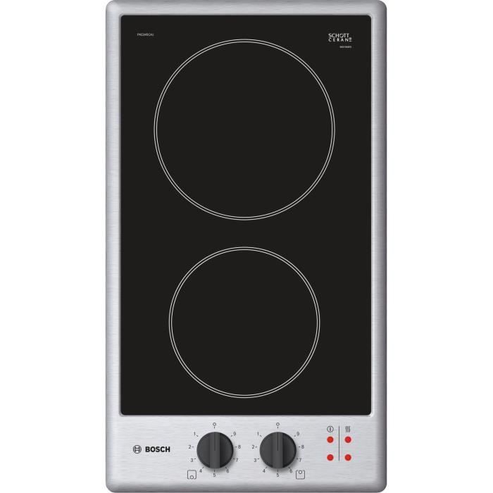 Bosch - Domino Vitrocéramique 30Cm 2900W Inox - Pke345Ca1