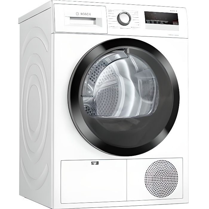 Sèche-linge pompe à chaleur BOSCH WTH85V02FF SER4 - 8 kg - L60cm - Classe A++ - Inox