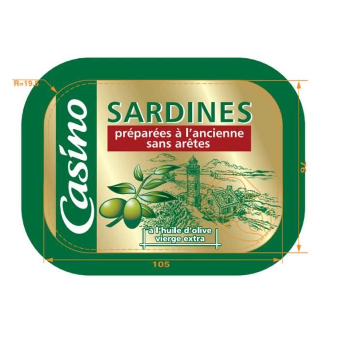 Sardines préparées à l'ancienne à l'Huile d'Olive - Sans arêtes - 135 g