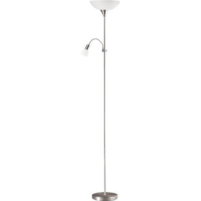 Lampadaire droit + liseuse halogène