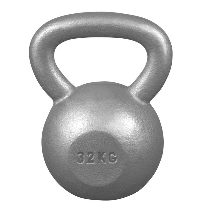 Poids Kettlebell 32 KG - haltère russe grise