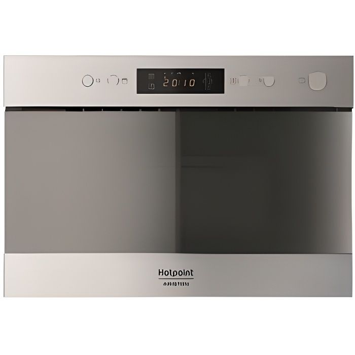 Micro-ondes encastrable, inox, solo, vapeur, 22 L, plateau 25 cm, décon