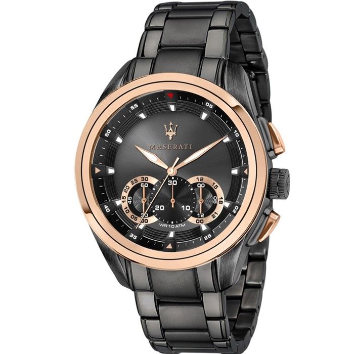 Montre pour Homme, Collection TRAGUARDO, en Acier, PVD Gris, PVD Or Rose - R8873612016 8244