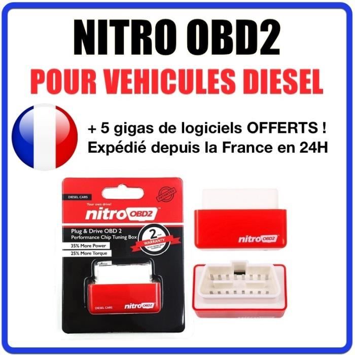 Programmation Chip Tuning - NITRO OBD2 pour véhicule DIESEL