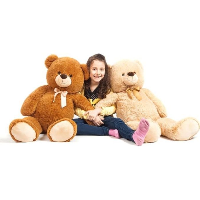 Ourson en peluche géant 100 cm Marron